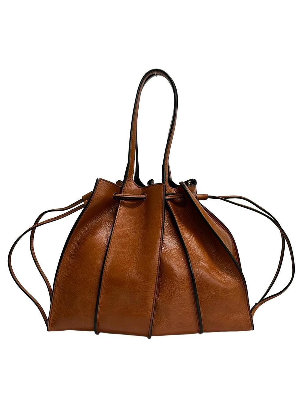 Tod's Brown Leather Tote Bag #364978T58B